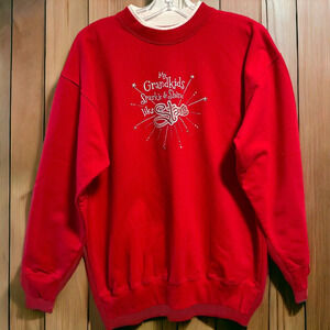 MC Energy Sportswear Red Woman’s Grandma Sweatshirt Sz/ M
